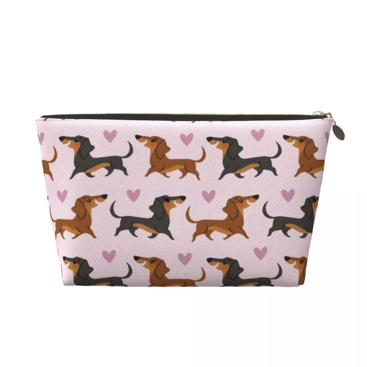 Custom Dachshund Travel Cosmetic Bag for Women Sausage Wiener Badger Dogs Makeup Toiletry Organizer Lady Beauty Storage Dopp Kit