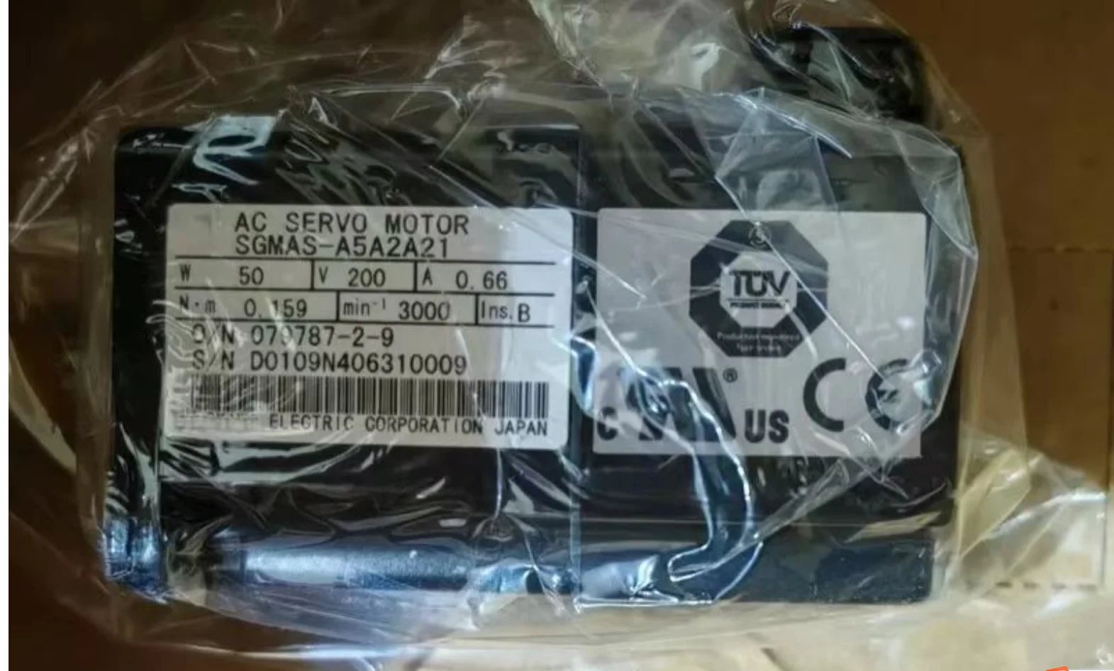 

New SGMAS-A5A2A21 AC Servo Motor SGMASA5A2A21
