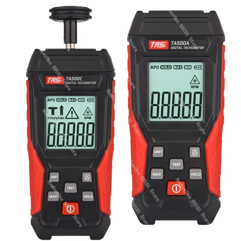 

TASI Digital Tachometer Contact & Non-contact Laser Photo Tachometer 3~100000RPM High Accuracy Rotate Speed Tester RPM Meter