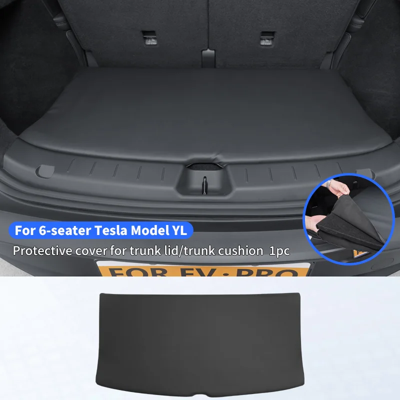 Suitable for Tesla 6-seater Model YL trunk cushion cover, suede all inclusive leather protective cover, interior accessories