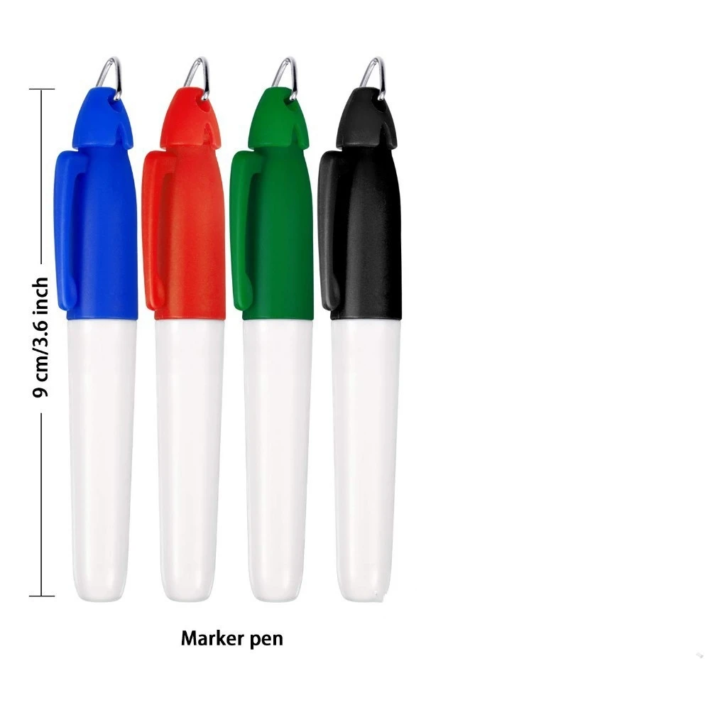 Rotuladores de pelota de Golf con gancho colgante, 4 piezas, plantillas de marcado de alineación de dibujo, herramienta de marcador de línea de pelota de Golf