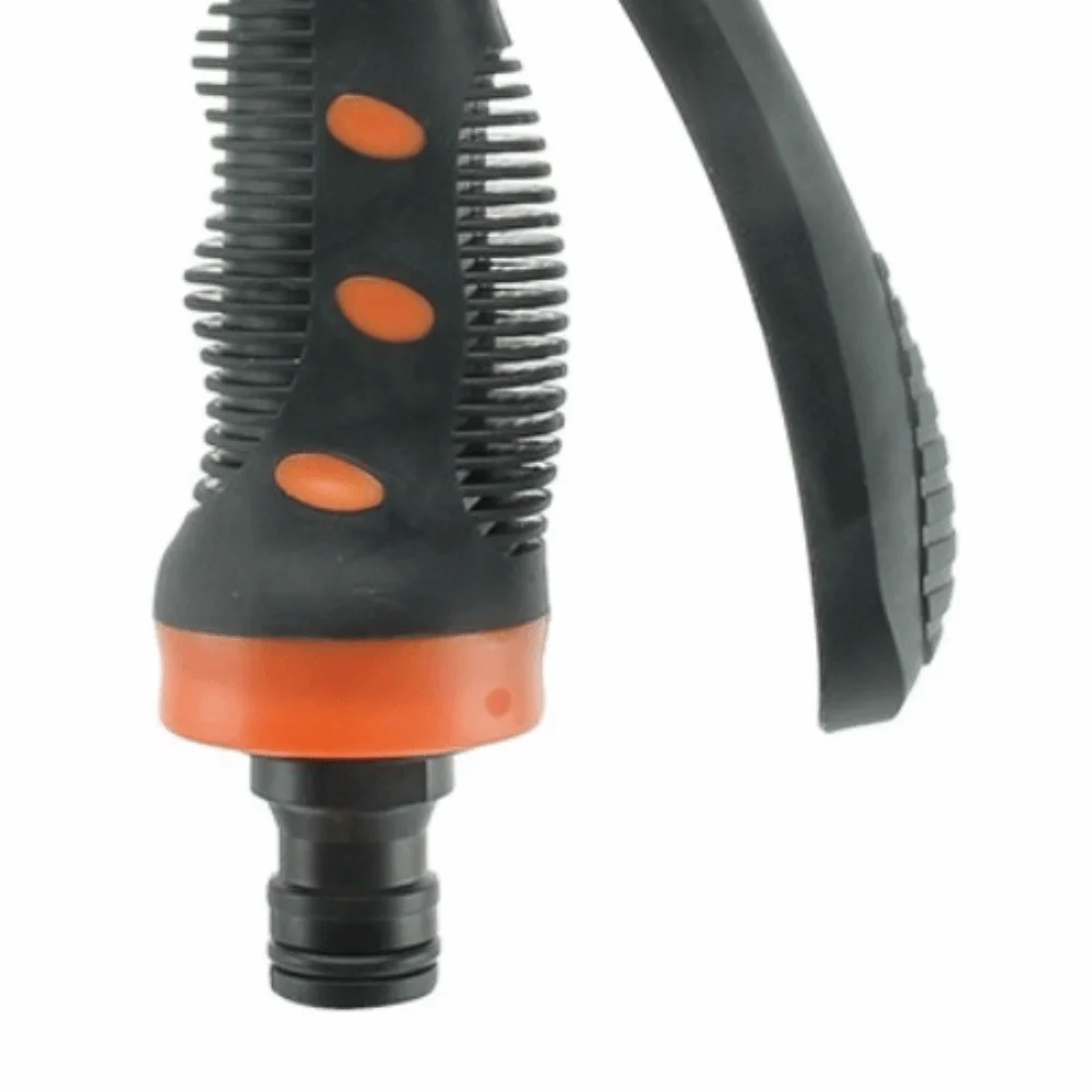ABS,TPR Garden Hose Sprayer 1/2 inch quick connector Ergonomic Handle Garden Watering Head Multi-Function Orange and Black