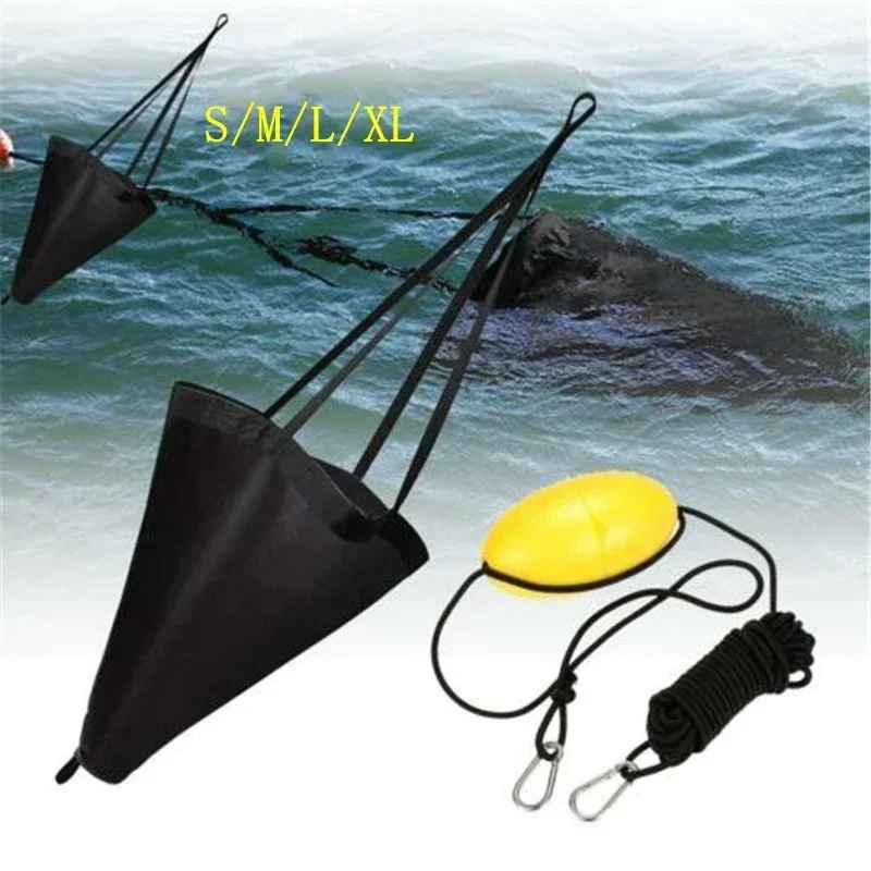 24/32/42/53 inch Float Anchor Kayak Drift Fishing Brake Lifeboat Anchor w/ Traction Rope Buoy Ball Yacht Rubber Boat Accessories