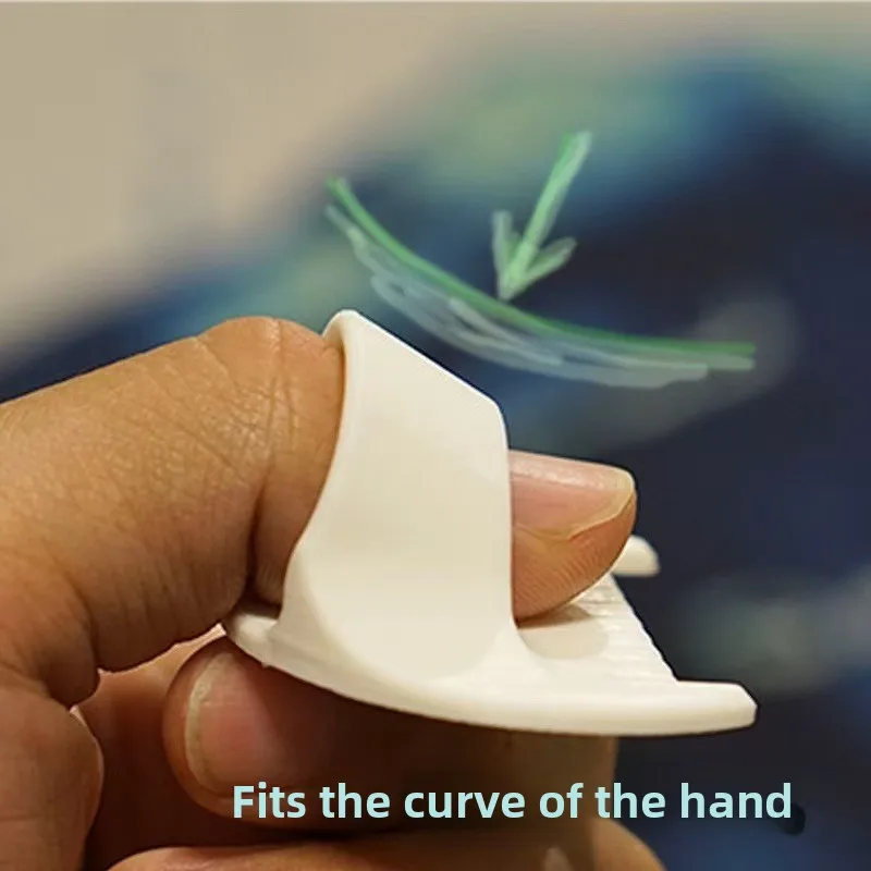 Anti-slip Silicone Sewing Thimble Ring, Needle Push Finger Guard, Hand Embroidery DIY Sewing Accessory