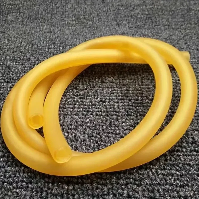 1/3/5/10M Nature Latex Rubber Hoses Beige Elastic Surgical Tube Rubber Bands Yellow Slingshot Catapult  ID1.6 ~ 18mm OD 2~22mm