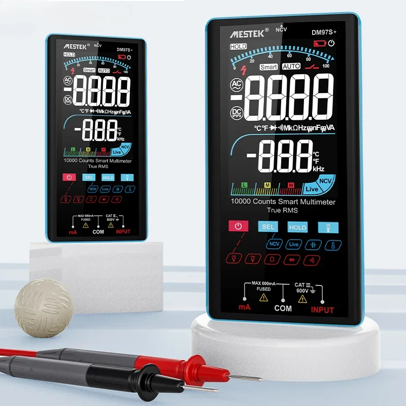 

-Counts Smart Range Сопротивление Емкость AC DC Напряжение Омметр NCV Мультиметр Автомобильный цифровой мультиметр