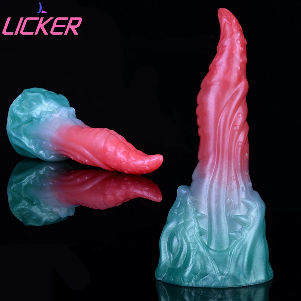 

LICKER Fantasy Dragon Dildo With Suction Cup Anal Sex Toys Butt Plug Vagina Stimulator Monster Dildos Prostate Massage Adult 18+