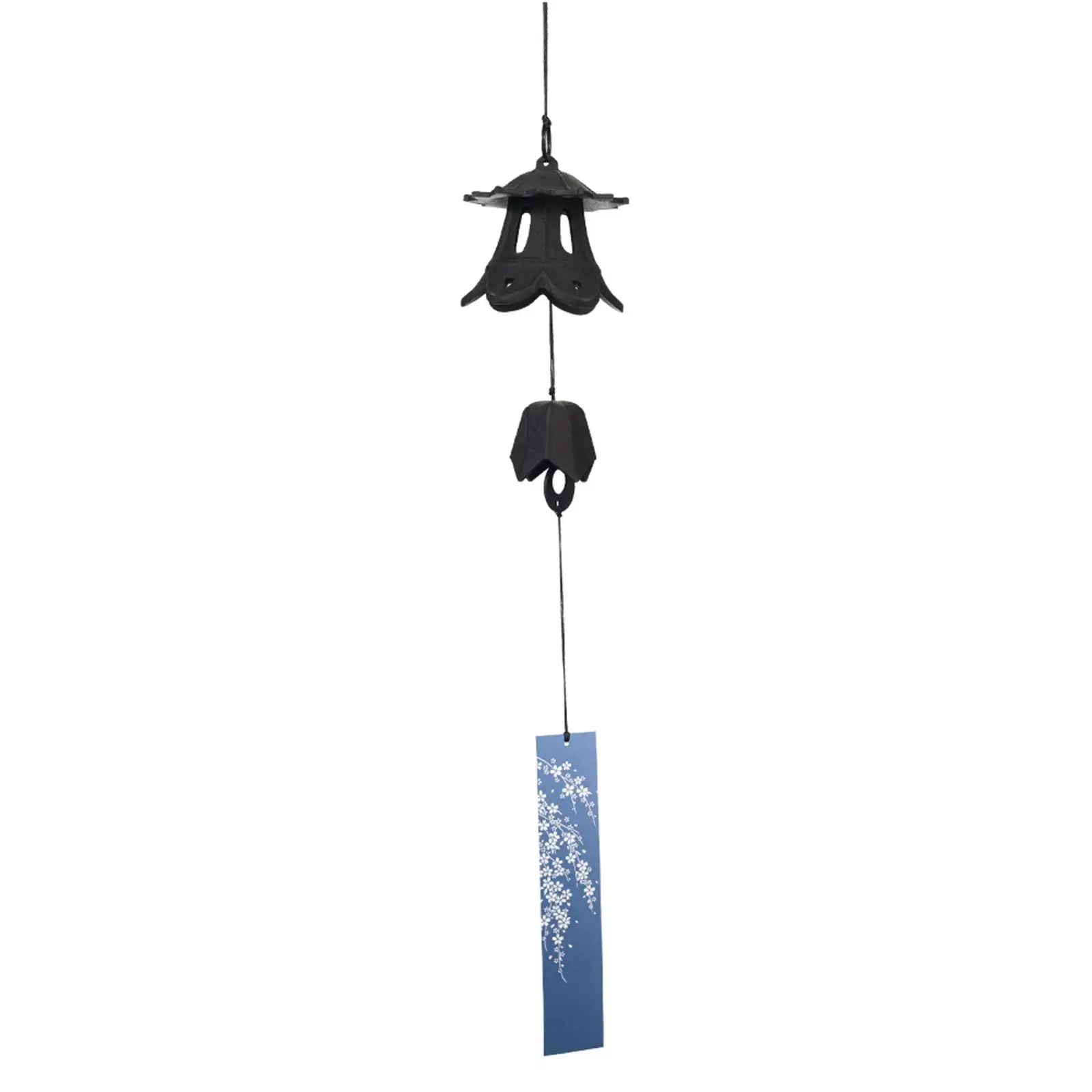 Cast Iron Wind Chime Metal Windchime Art Crafts Weather Resistant Premium Wind Bell for Patio Outside Yard Home Decor Room