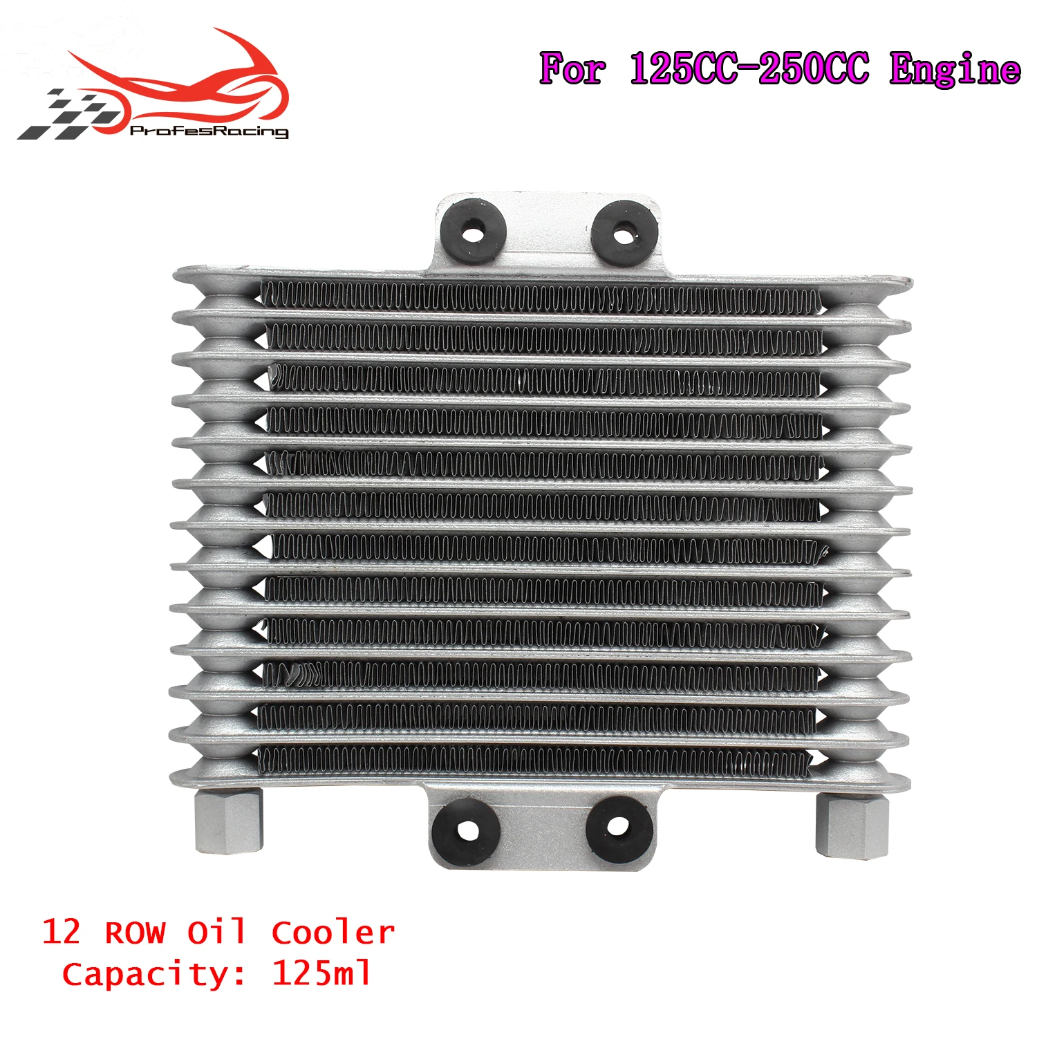 

Motorcycle Aluminum Oil Cooler Radiator 125ml Cooling Radiators for Dirt Bike Pit Bike 125CC-250CC Engine Uversnial