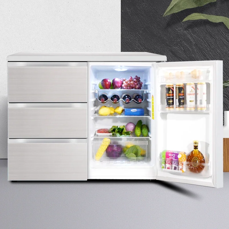 Four Door Drawer Cabinet Type Embedded Household Mini Refrigerator for Cabinet