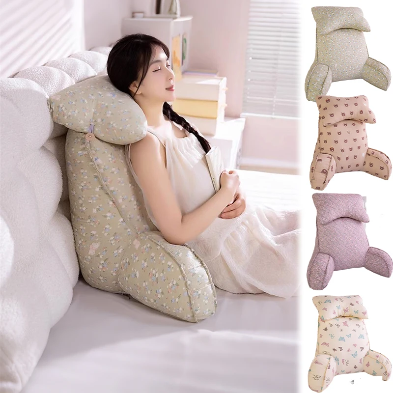 

Adjustable Reading Pad with Neck Pillow,for Living Room,Office Bed Reading Comfort Modern Ergonomic Chair,Removable Zipper Cover