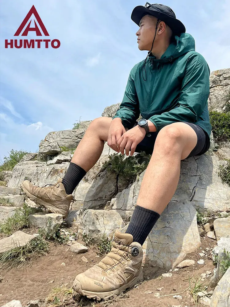 HUMTTO Outdoor Men's Hiking Shoes Women High top Non slip hunting Walking boots women waterproof Hunting boot Climbing sneakers