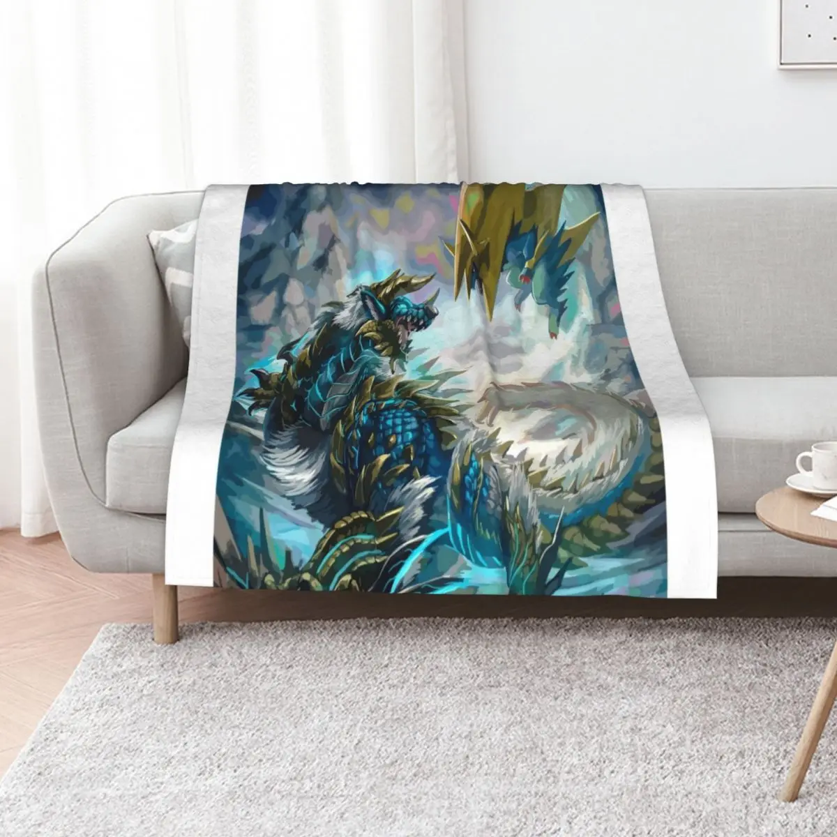 Monster Hunter Throw Blanket Decoratives Luxury Throw blankets and throws Thermal bed plaid Moving Blankets