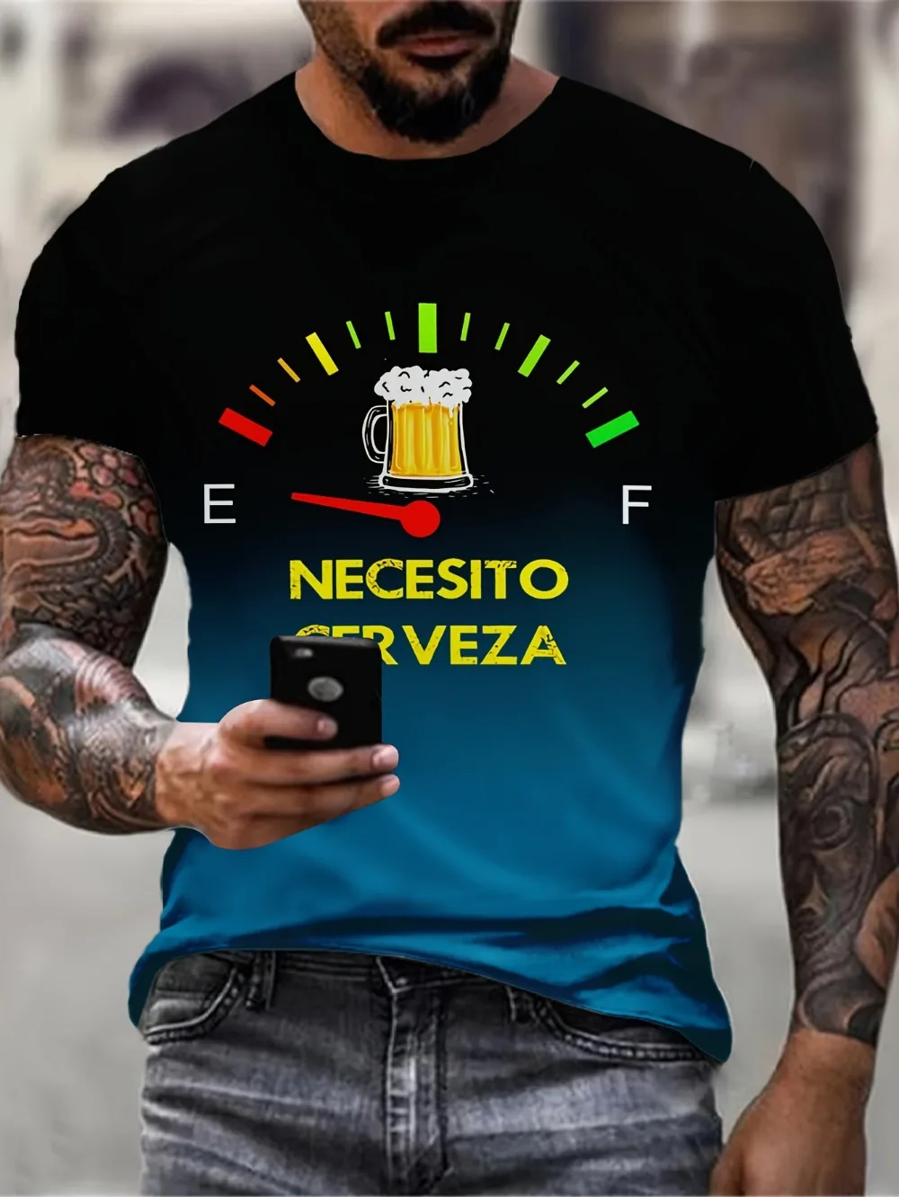 Fun  Beer Pattern 3D Printed  Sport Quick-drying Breatha Men T-shirt  Outdoor Street Casual Fashion Party Parent-child Cloth Top