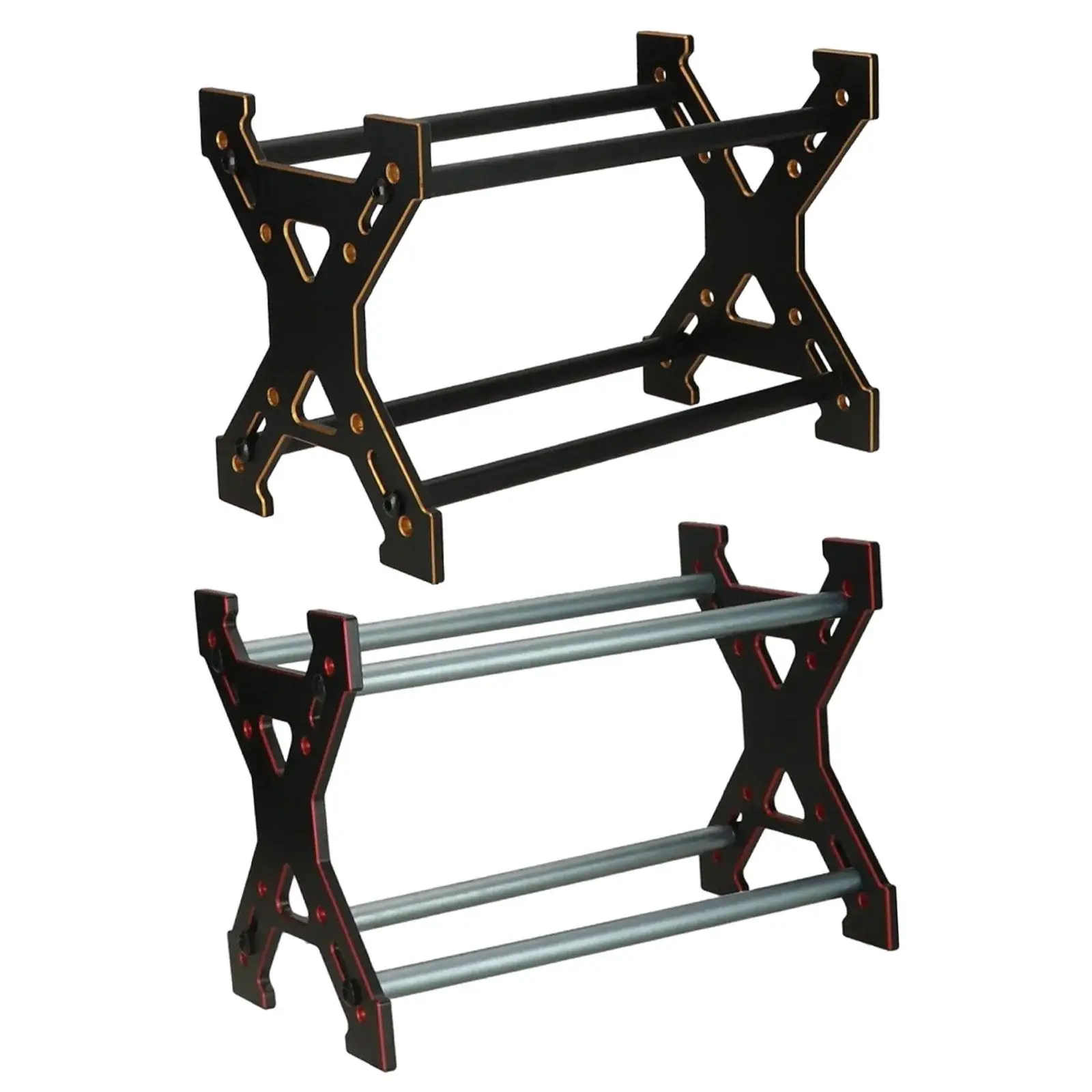 RC Car Tires Rack Metal Unit Wheel Storage Shelf Detachable for 1/24 1/18 Scale RC Crawler Remote Control Car Climbing Car Parts