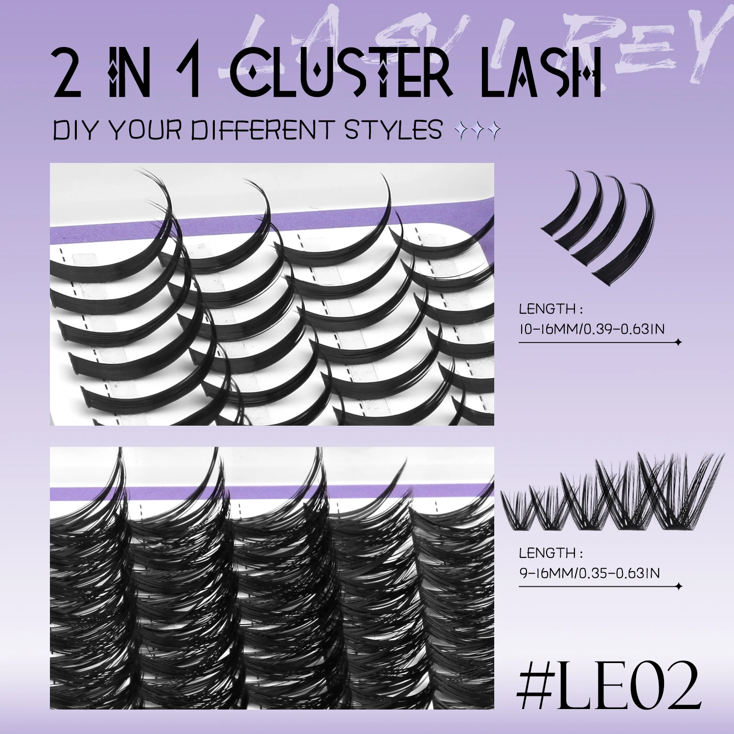 Fluffy Lash Clusters DIY Spiky Cluster Lashes