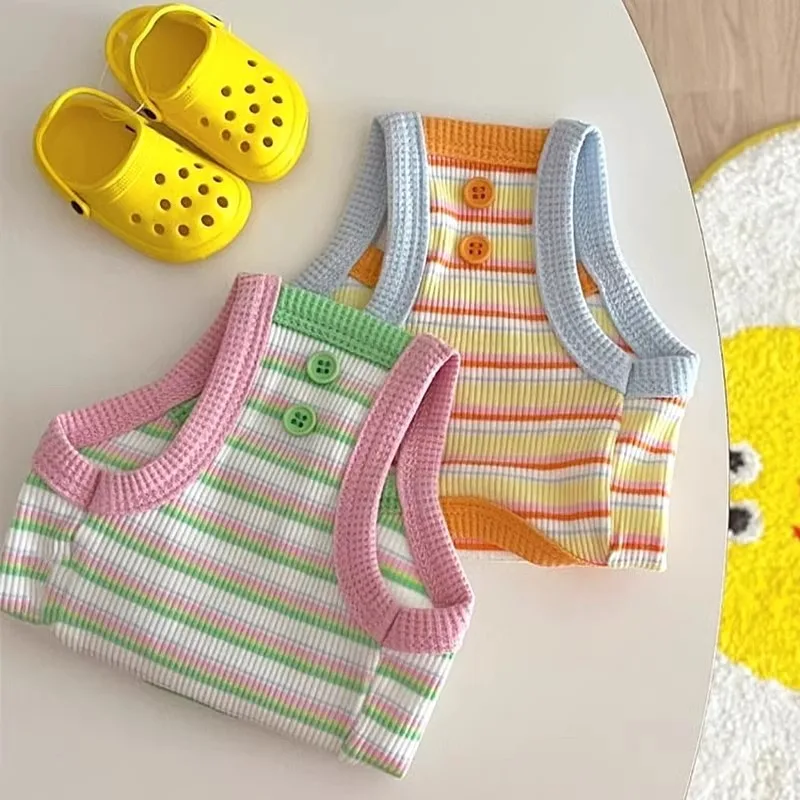 Teddy Striped Small Vest Summer Thin Pet Suspenders Bichon Short T-shirt Small and Medium-sized Dog Casual Clothes - Image 2