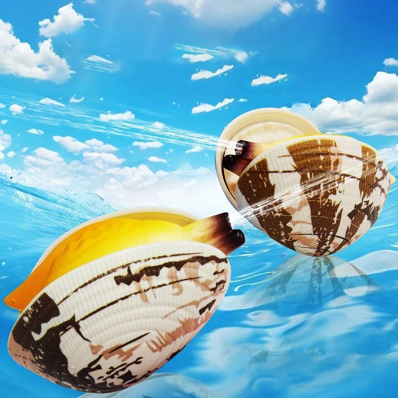 水噴霧ハマグリのおもちゃトリッキー吸水性海洋貝殻ミニ水クリエイティブ小さなギフト子供のためのエイプリルフール