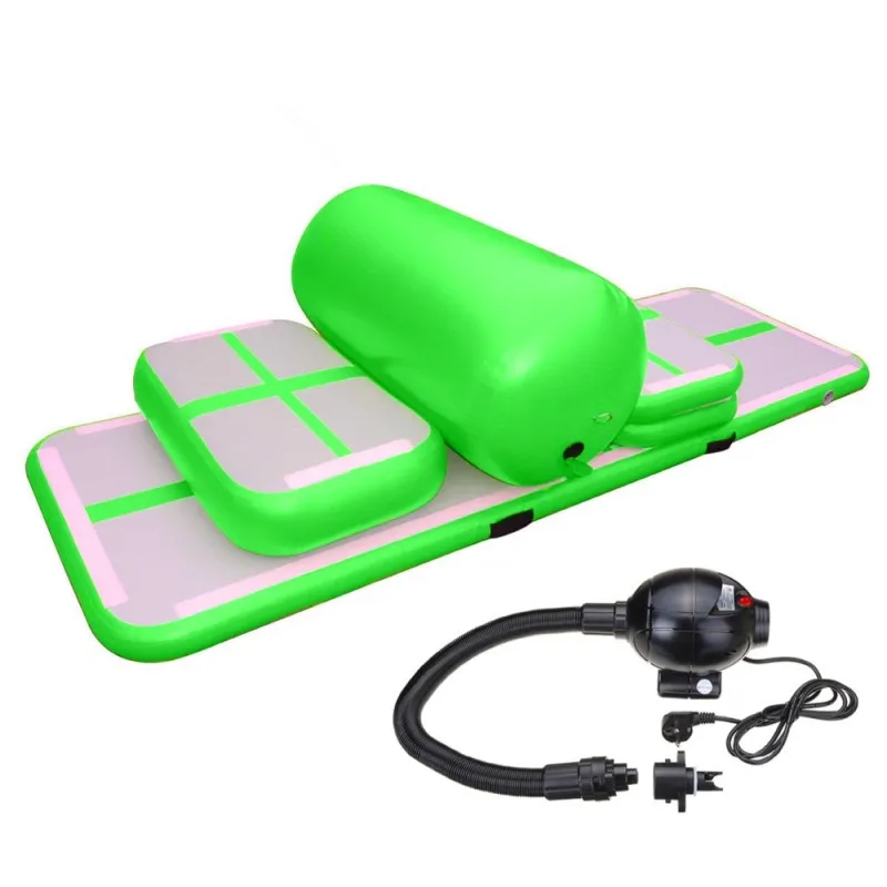 Gymnastik-Lufttumbling-Track, ein Set kleiner aufblasbarer Sprungmatten, aufblasbarer Sport-Airtrack für das Fitnessstudio mit Pumpe – Detail 3