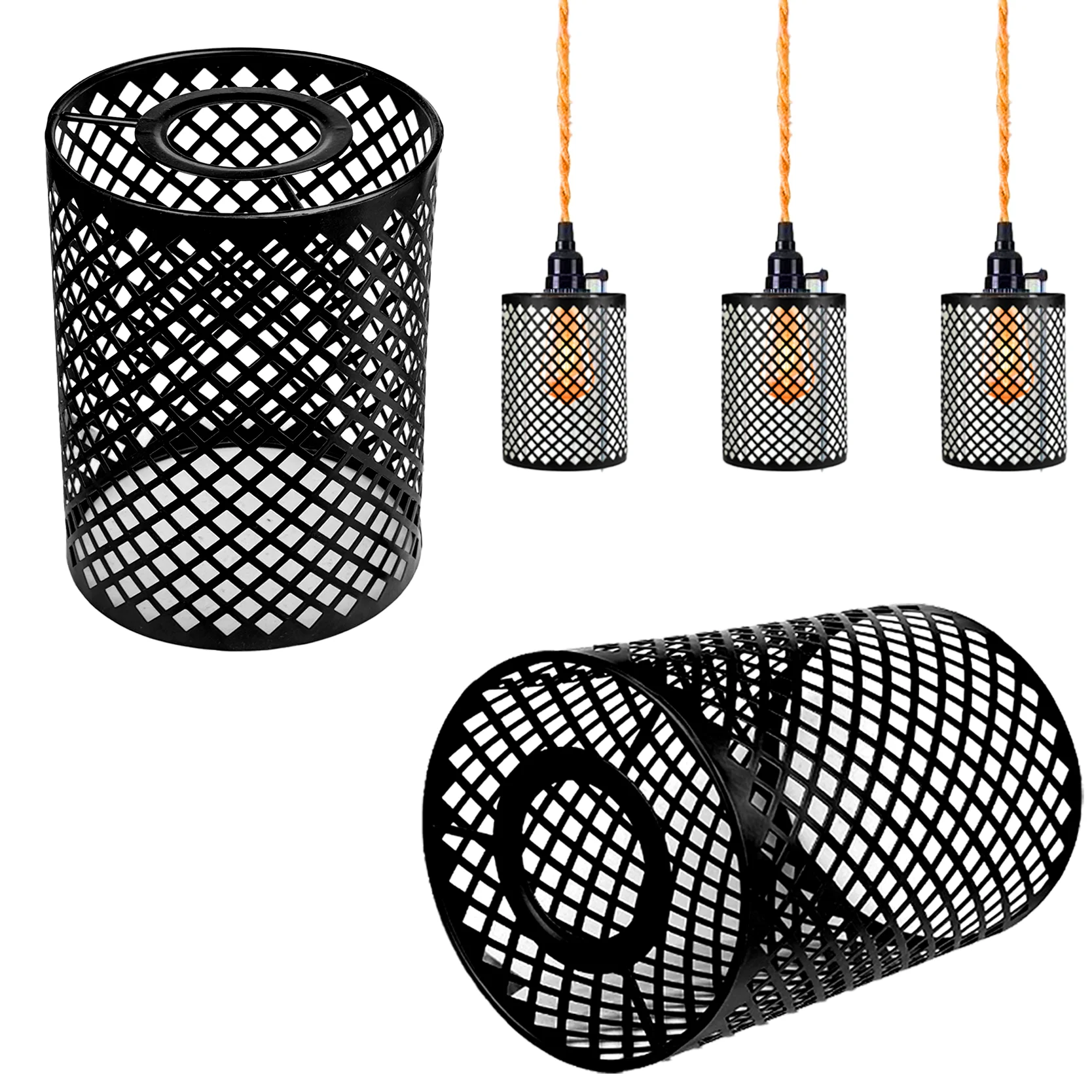 1 Modern Mesh Lampshade, Only Lampshade, Metal Lampshade, Suitable for Branch Chandeliers, Desk Lamps, Desk Lamps, Night Lamps