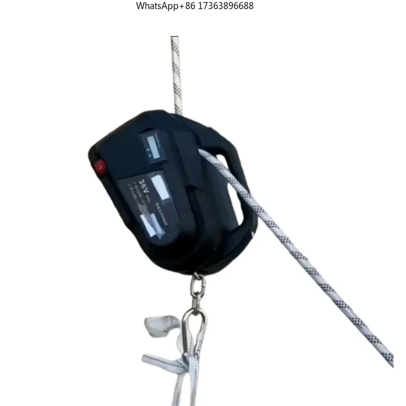 New Technology Rope Climbing Machine Rechargeable Remote Control Electric Hoist Lifter 400kg Load Capacity 20m/min Lift Speed