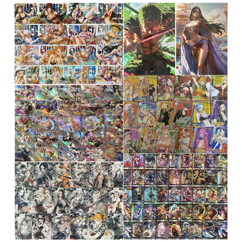 

Anime One Piece SSR NR MR SP Set of Cards Hancock Zoro Nami Vivi Luffy Sanji Robin Christmas Birthday Gifts Children's Toys