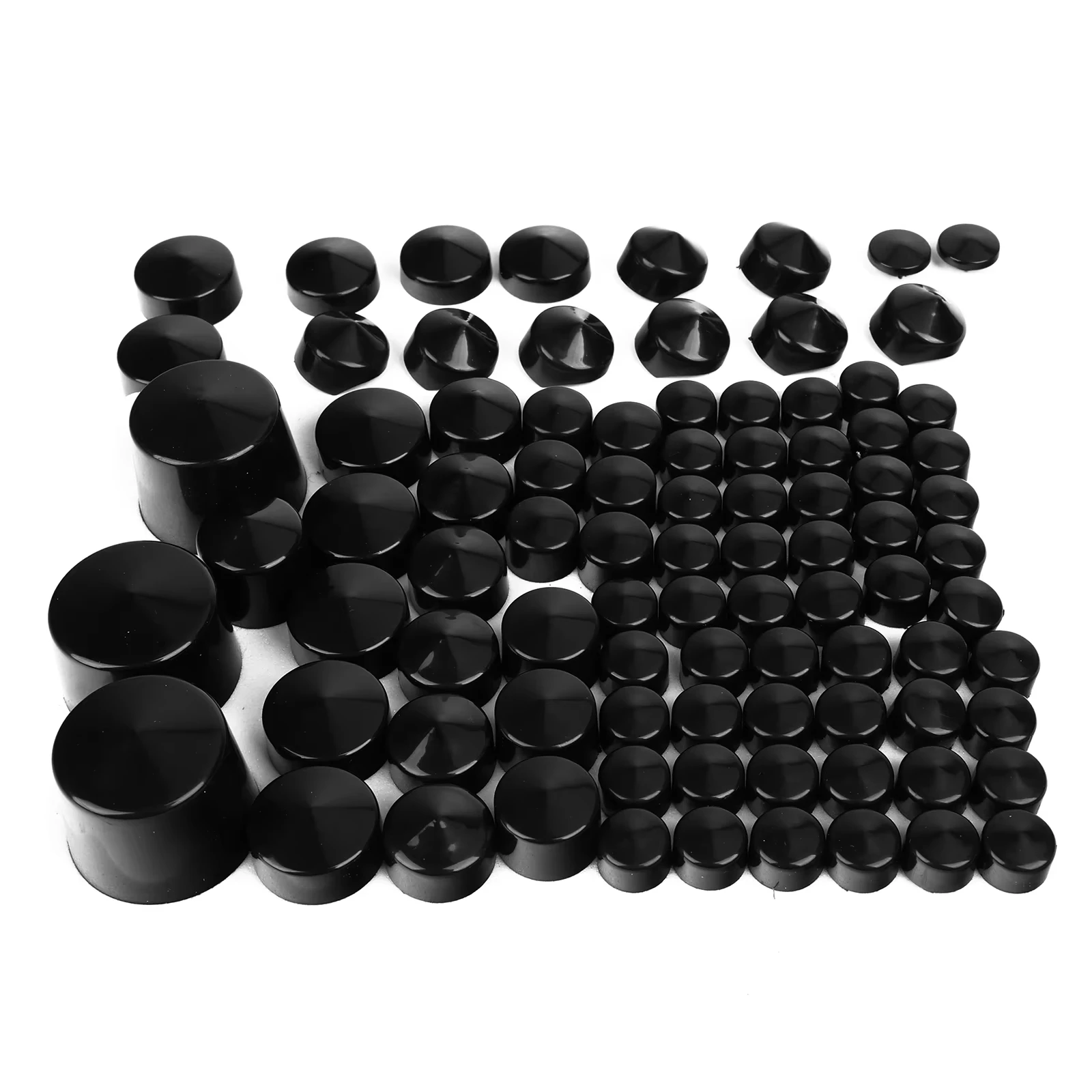87Pcs Bolt Cover Engine Decor Kit For Harley Softail Twin Cam 1984-2006 Toppers Caps Cover Set Screw Caps Transmission Black