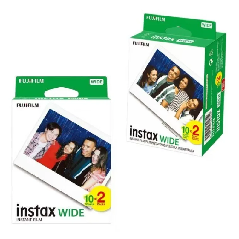 

Бумага Fujifilm Instax с широкой пленкой и черной каймой/белым краем, 10–100 листов для широкоугольного принтера Fuji Instant Camera 210 300 400 Link
