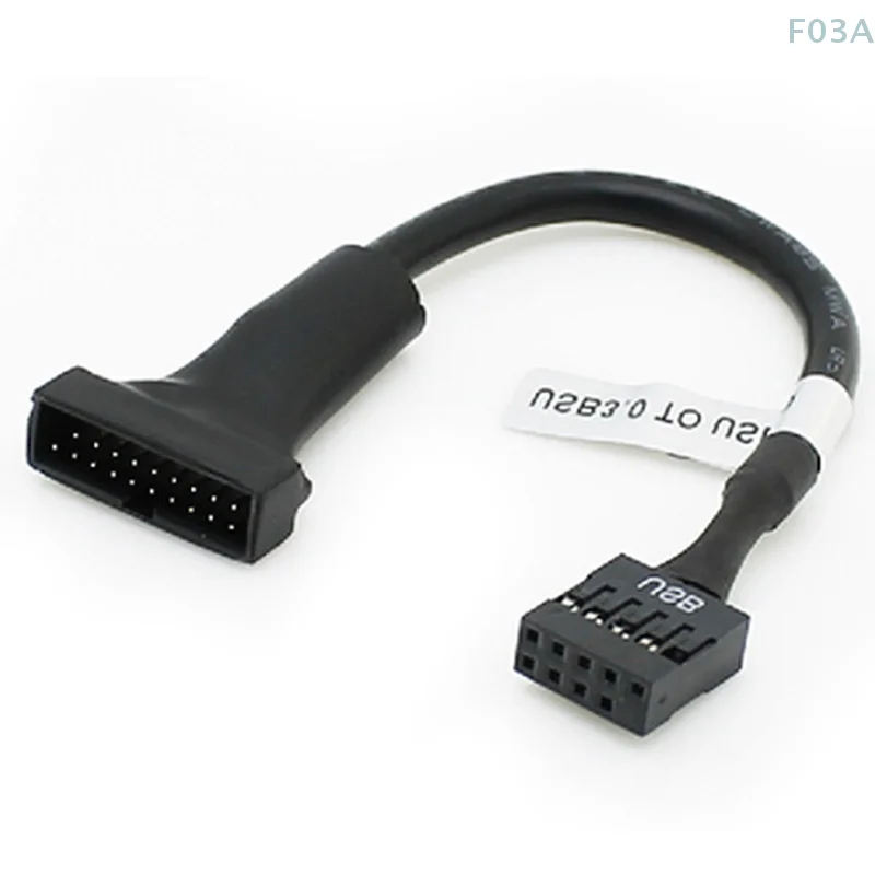 19/20 Pin USB 3.0 Female To 9 Pin USB 2.0 Male Motherboard Header Adapter Cord