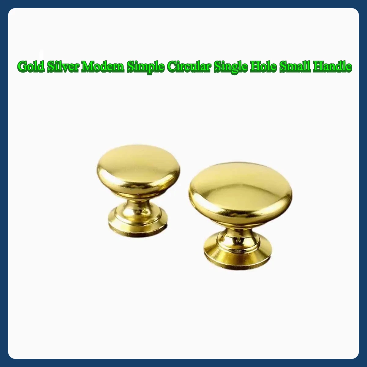 

Gold Silver Modern Simple Circular Single Hole Small Handle Kitchen Cabinet Door Drawer Handle