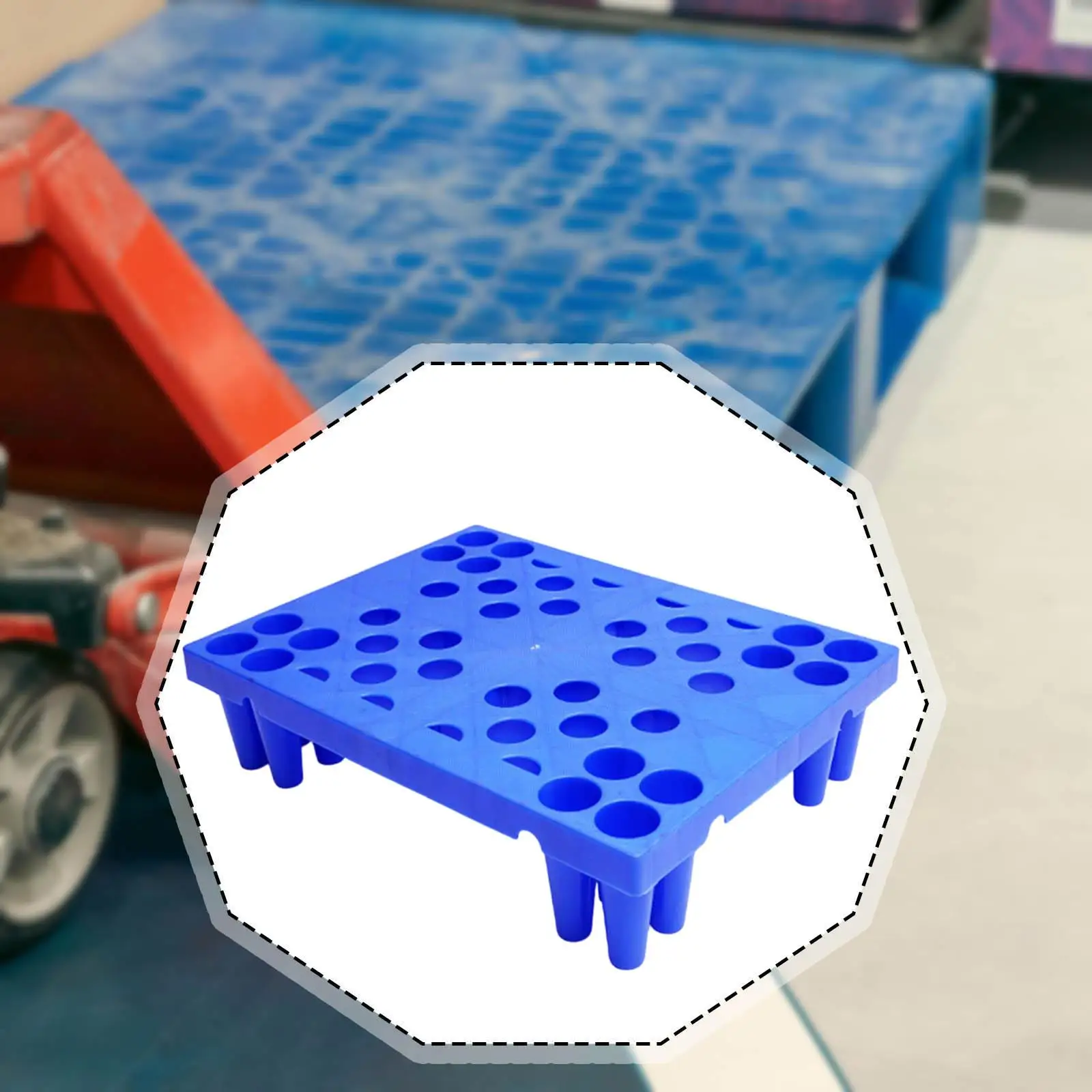 Floor Pallet Cargo Storage Pad 40x30x10 cm Lightweight Easy Stack Nestable Versatile Platform for Indoor Outdoor Basement