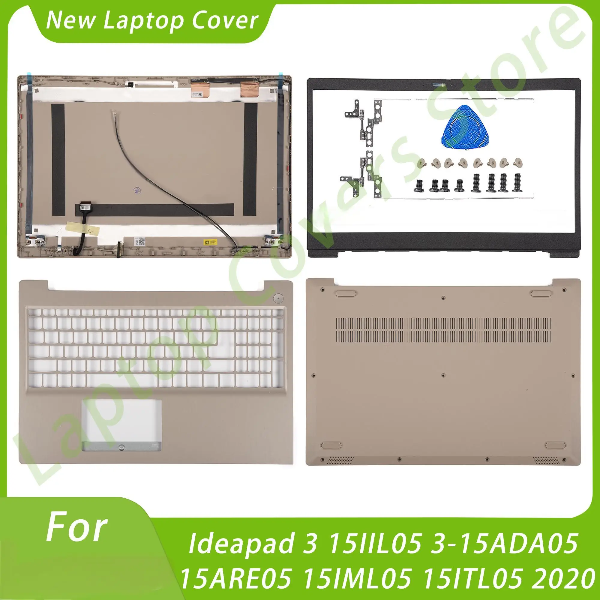 Imagem -01 - para Ideapad 15iil05 315ada05 15are05 15iml05 15itl05 Tampa Traseira de Areia Moldura Palmrest Fundo Gs552 2023 Ap1zv000270 para ideapad 15iil05 315ada05 15are05 15iml05 15itl05 tampa traseira de areia moldura palmrest fundo gs552 2023 ap1zv000270 01