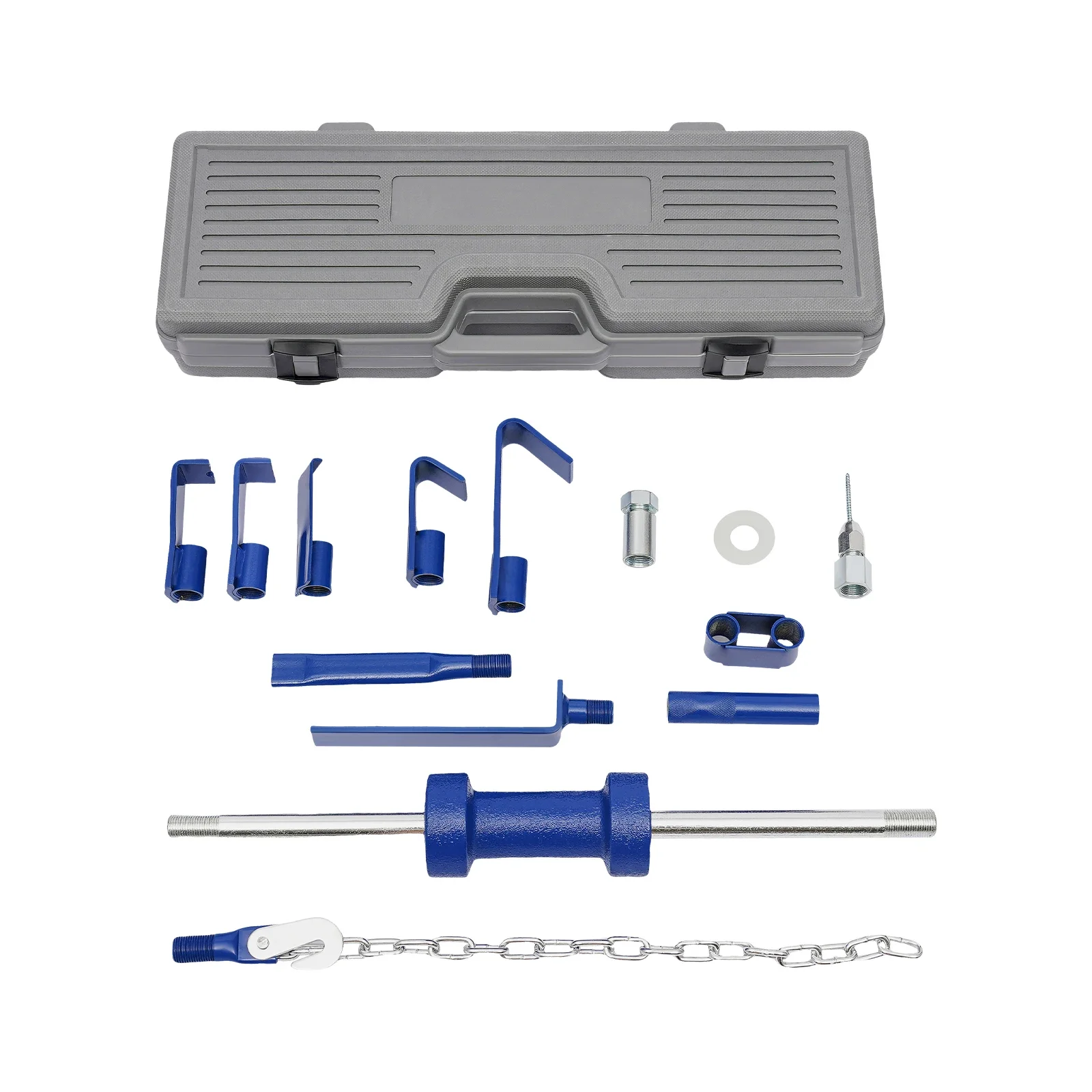 Image of 8,5 kg Schwerlast-Gleithammer-Dellenzieher-Set mit 58 cm Schaft, Karosserie-Dellenentferner-Kit mit Koffer für Auto und LKW