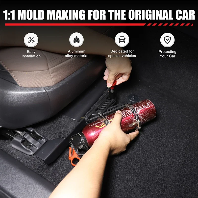 

1Pcs Aluminum Alloy Black For Lexus ES 2018-2025+ Car co-driver seat extinguisher bracket car interior modification accessories
