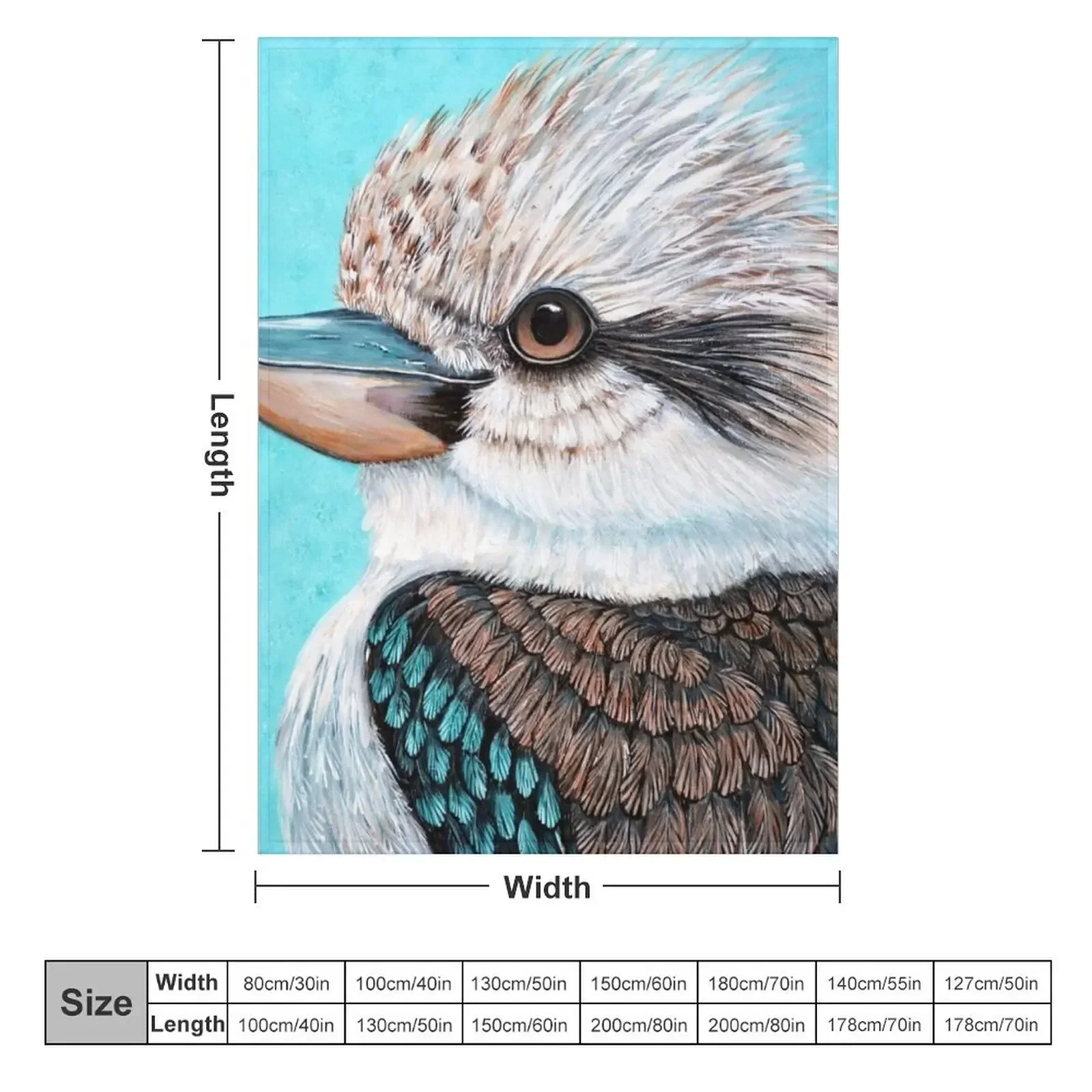 Kookaburra Throw Blanket For Baby Moving christmas decoration Decoratives Blankets