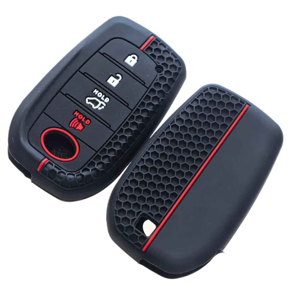 New Silicone Auto Remote Car Key Case Cover For Toyota CHR Hilux Fortuner Land Cruiser 200 Camry Corolla Crown RAV4 Highland