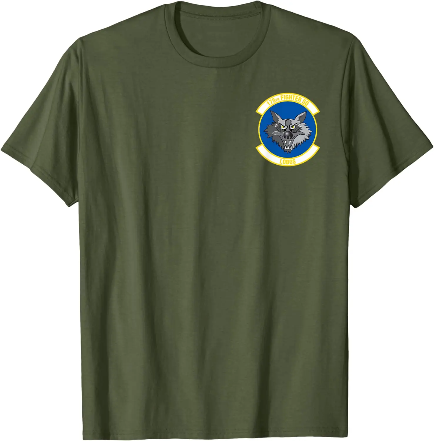 Air National Guard F-16 Fighter 175th Fighter Squadron T-Shirt 100% Cotton O-Neck Short Sleeve Casual Mens T-shirt Size S-3XL