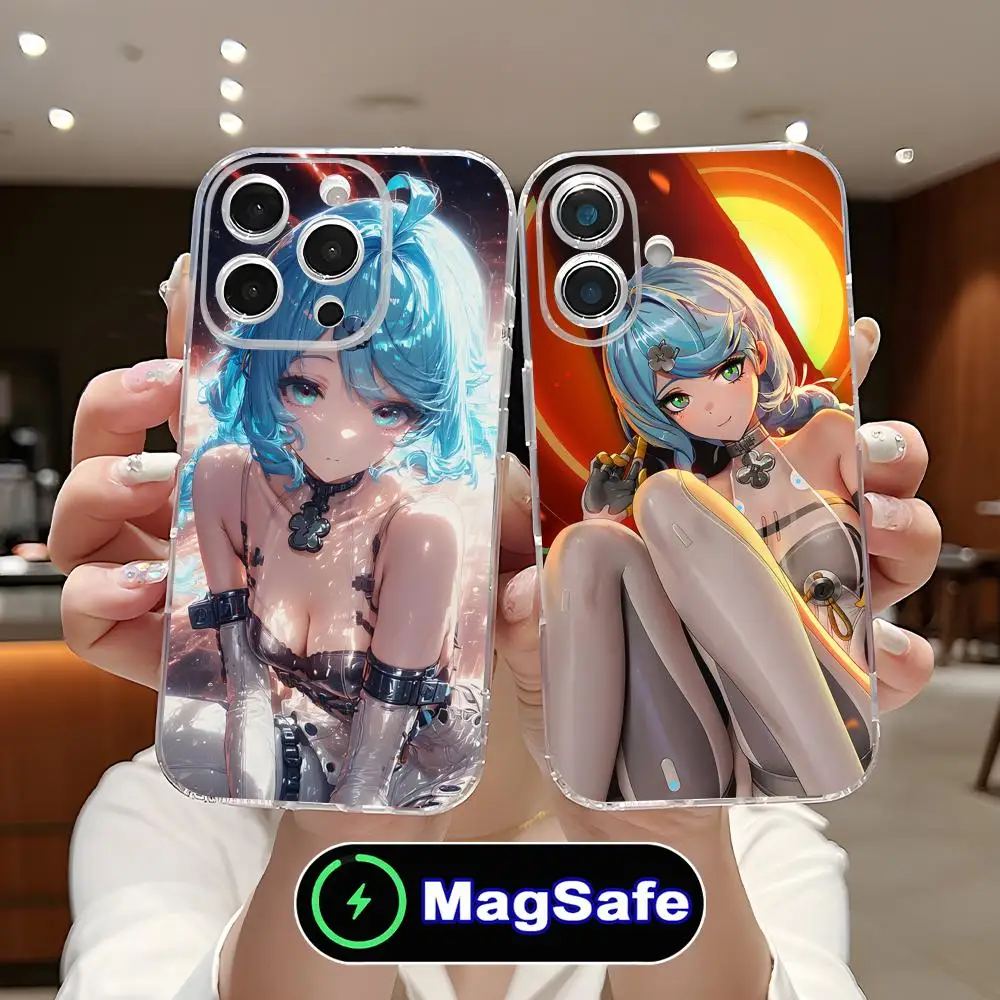 

Чехол Zenless Zone Zero Seed для iPhone 17 16 15 14 13 12 11 Air Pro Max Plus Mini Magsafe, прозрачный, цветной, люксовый