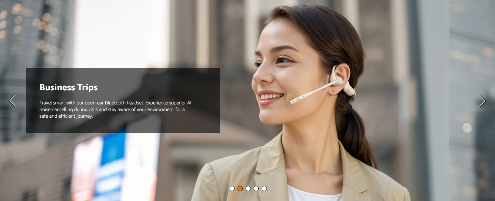 Nuroum Open-Ear Kabellose Kopfhörer Bluetooth 5.3 Headset mit Geräuschunterdrückungsmikrofon für Arbeit, Büro, Callcenter, Komfortable Ohrbügel-Kopfhörer Freisprecheinrichtung für PC, Laptop, Mobiltelefon, Teams, Zoom-Meetings, Fernarbeit – Detail 10