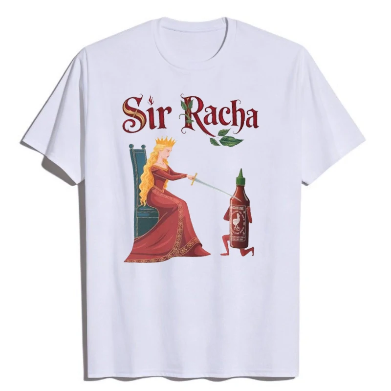 

Sriracha Graphic T Shirts С Принтом Sir Racha T Shirts Man Shirt Male Shirt Shirtings Мужская Tees Lady T-Shirt Racha Mujer Tee