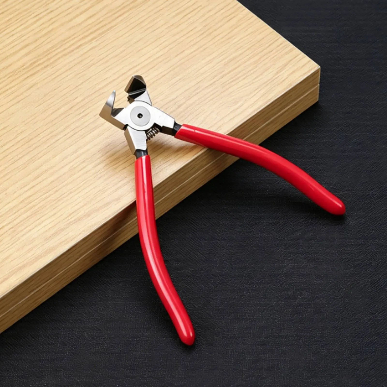 End Cutting Pliers High-Hardness Steel End Cutter Pliers Wire Trimmers Coiled-Loaded Side Trimmers Compact Size for Construction