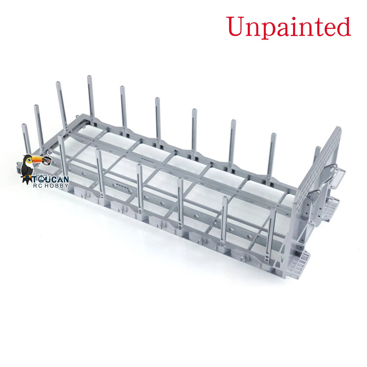 LESU 1/14 Metal Flatbed Trailer Spare Part for DIY Tamiyaya RC Tractor Truck Remote Control Dumper Tipper Model Toy TH01993