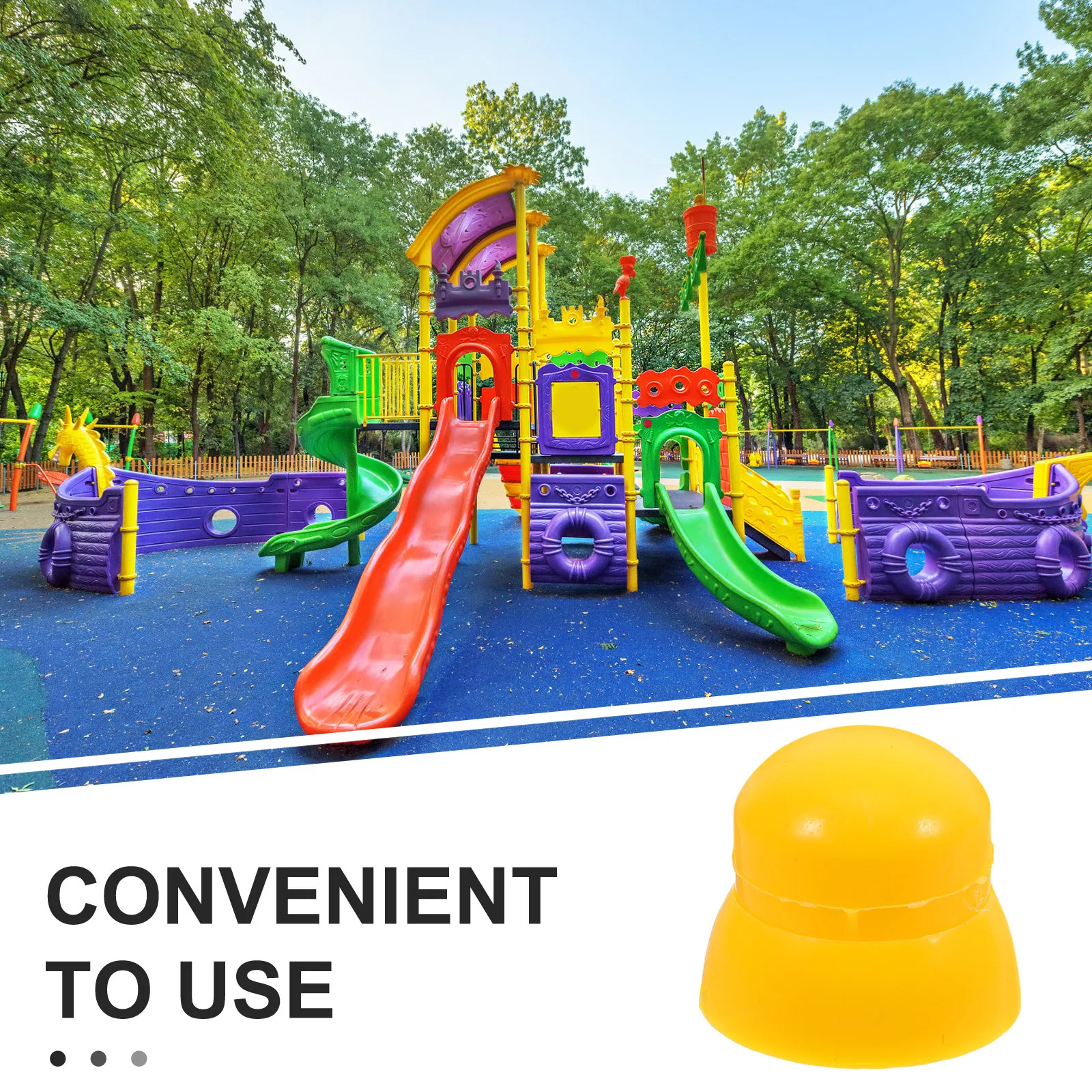 10 قطع من أغطية مسامير المسمار البلاستيكية ملحقات معدات الملعب - أغطية صامولة واقية ناعمة لتطبيقات السلامة الخارجية