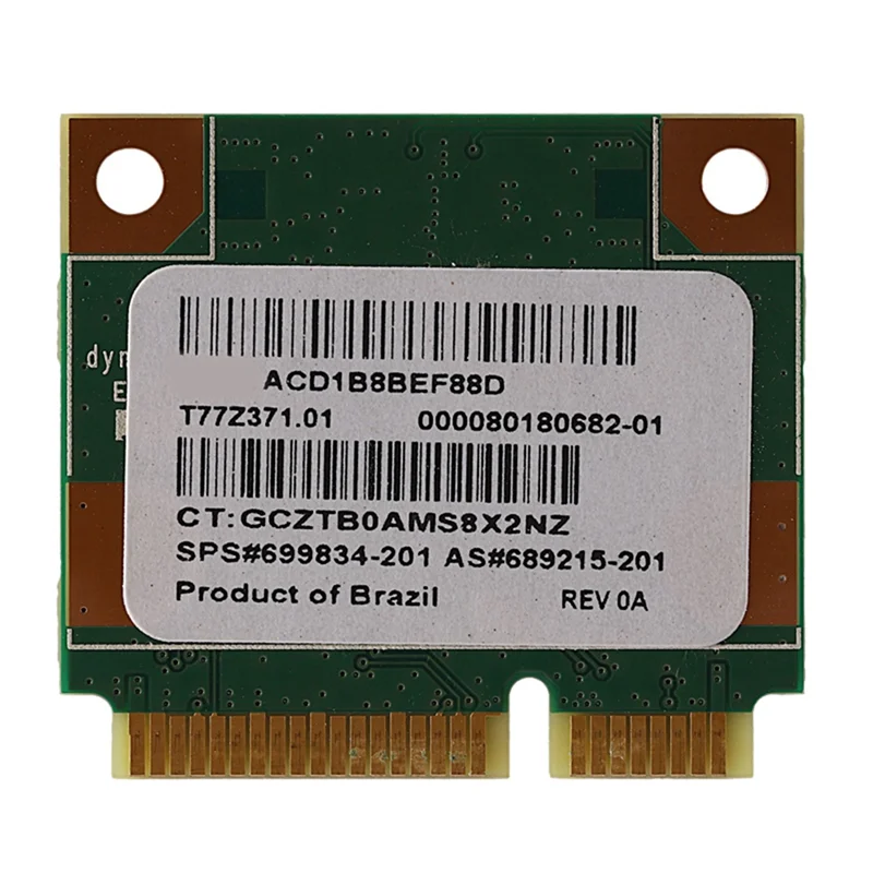 5PCS 150Mbps 2.4Ghz RT3290 802.11B/G/N Scheda Wlan Wireless WIFI + Bluetooth BT 4.0 Mezza Mini PCI-E Card per HP CQ58 M4