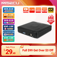 MISECU H.265+ Mini NVR 16CH  8MP 4K/5M/4M/3M/1080P Output for IP Security Camera Kit Video Recorder Motion Detection P2P Onvif