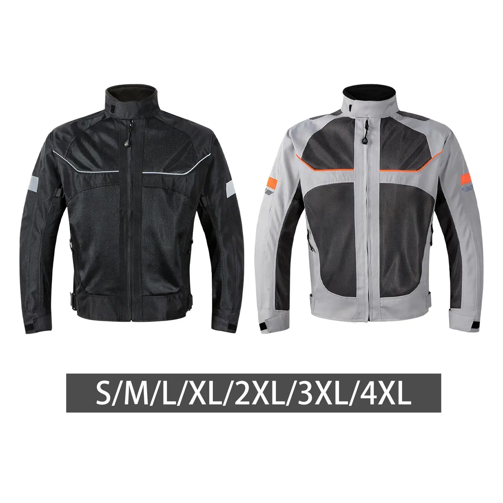 Chaqueta de motocicleta Ropa Malla transpirable Protección de carreras ajustable