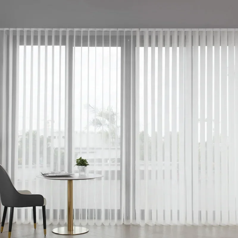 vertical zebra curtain vertical Venetian blind illusion blind sheer curtain App Controlled luxury blinds luxury curtains