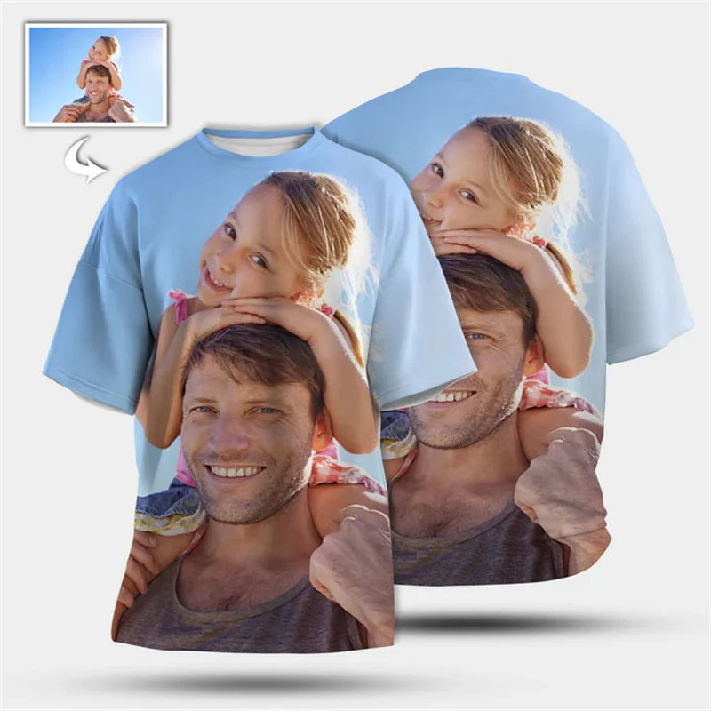 DIY Custom Picture T-shirt For Men Personality O Neck Short Sleeve Jersey T Shirts Customized Clothes Sport Breathable Tee Top image 2