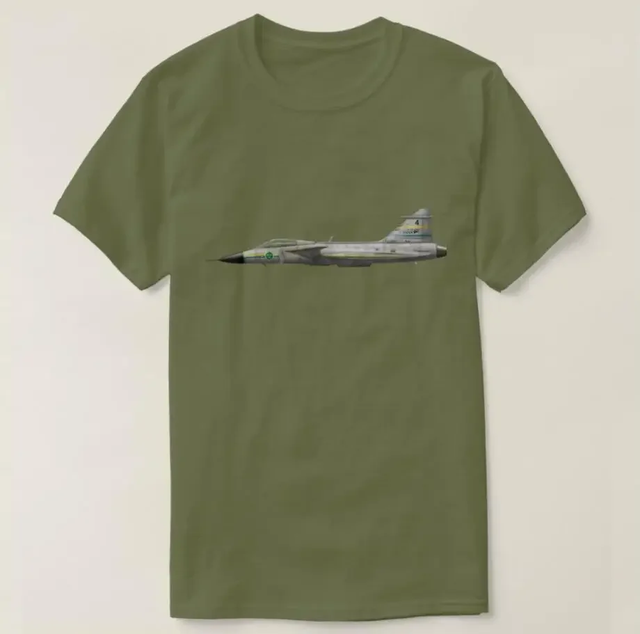 

Jas 39 Gripen Fighter Men T-Shirt Short Sleeve Casual 100% Cotton O-Neck Shirt Size S-3XL