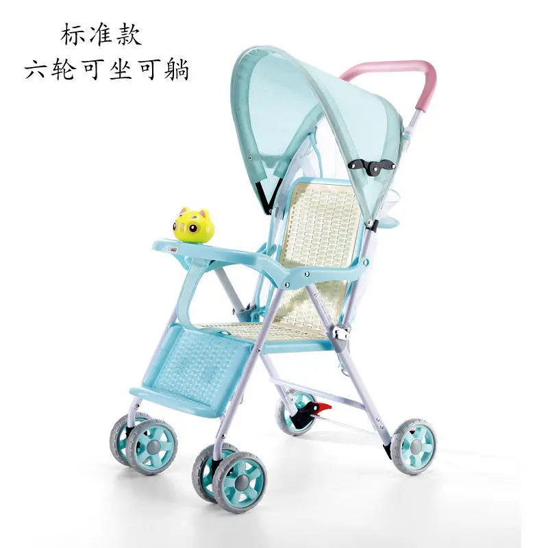 Poussette bébé légère et pliable, adaptée à s'asseoir couché, facile, compacte, Portable pour les en